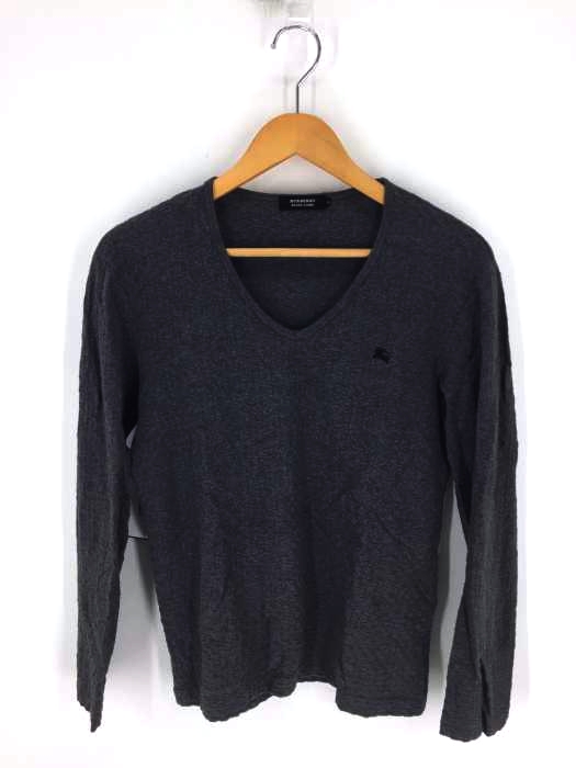BURBERRY BLACK LABEL(バーバリーブラックレーベル) 市松模様 Vネックカットソー メンズ トップス