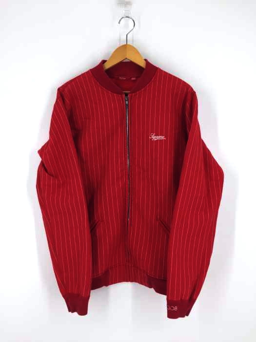 Supreme（シュプリーム） 2008s ストライプ柄ジップアップブルゾン メンズ アウター