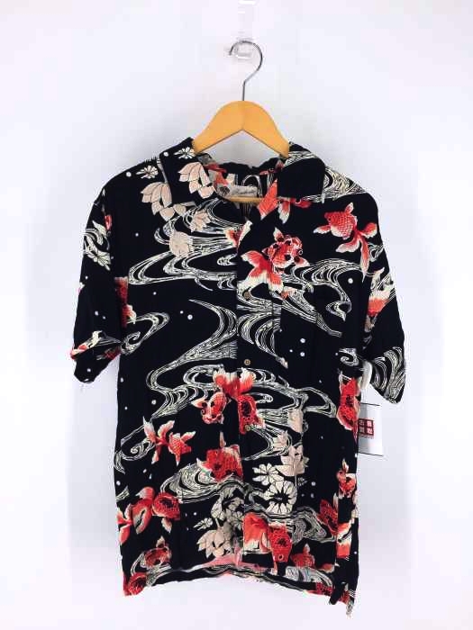 ROUSHATTE（ルーシャット） 金魚柄レーヨンアロハシャツ メンズ