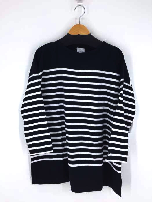 coen（コーエン） チュニック丈パネルボーダーTシャツ レディース トップス