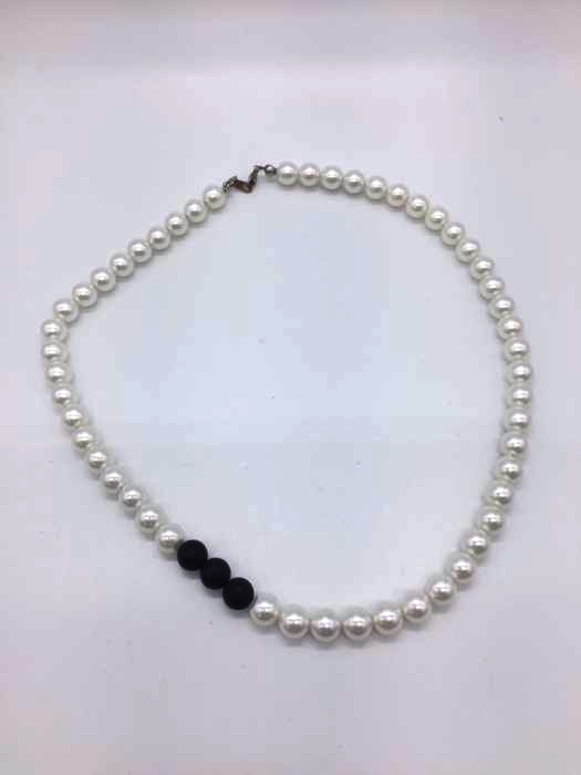 USED古着(ユーズドフルギ) シルバー925 コントラストパールネックレス メンズ アクセサリー