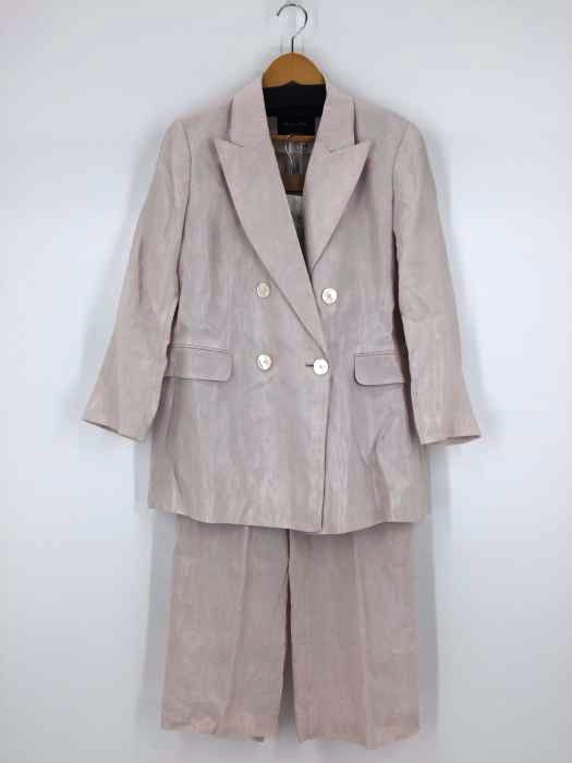 Massimo Dutti（マッシモデュッティ） リネン混ダブルブレストテーラードセットアップ メンズ セットアップ