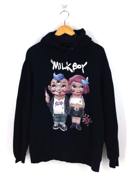 MILKBOY うさぎ パーカー 美品 MILKBOY - MILKBOY【RIOT RABBIT PARKA】うさぎ☆ラビット☆パーカーの
