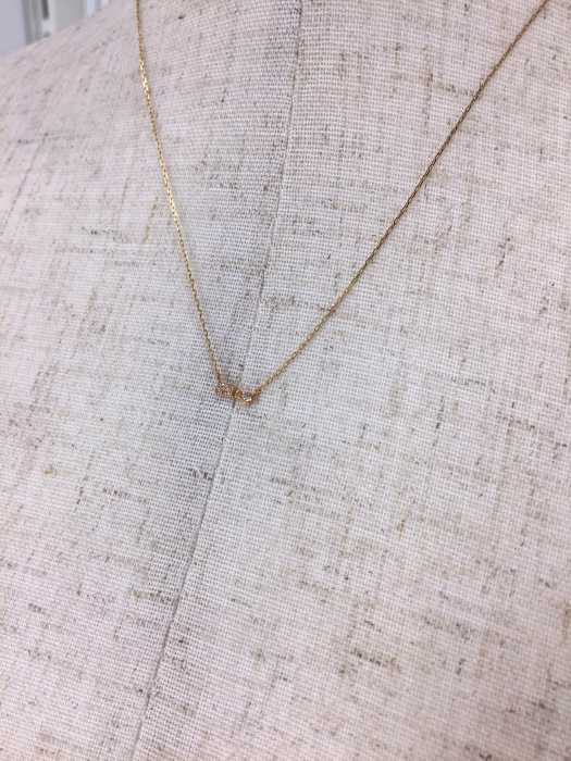TONE SELECT GOODS（トーンセレクトグッズ） VIE　K10　ダイヤモンド　ネックレス　リボン レディース アクセサリー