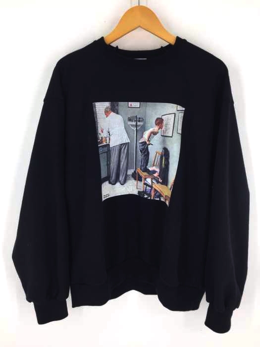 Name.（ネーム） NORMAN ROCKWELL PRINTED CREWNECK SWEATER メンズ トップス