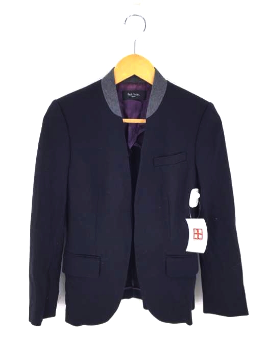 Paul Smith BLACK（ポールスミスブラック） ボタンレス ノーカラーテーラードジャケット レディース アウター