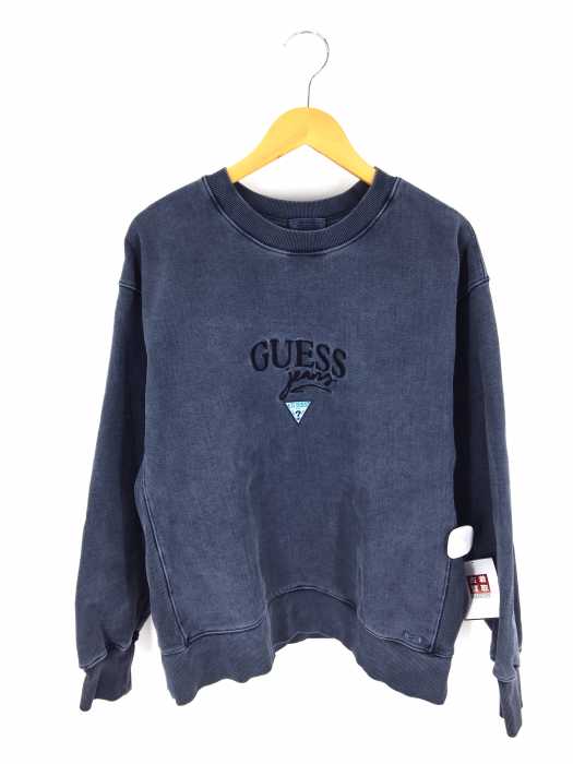 GUESS JEANS（ゲスジーンズ） ロゴ刺繍入りスウェット メンズ トップス