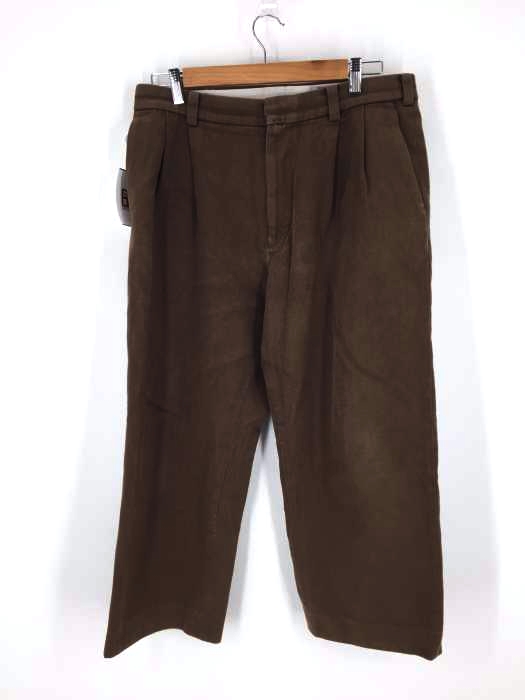 YAECA(ヤエカ) COTTON TWILL PANTS 2TUCK メンズ パンツ