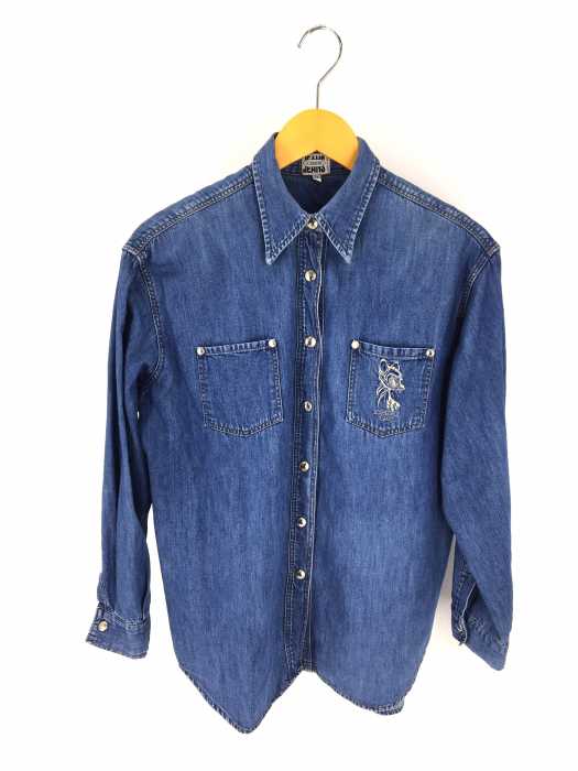Iceberg アイスバーグ 刺繍入りデニムシャツ レディース トップス ブランド古着買取販売バズストア