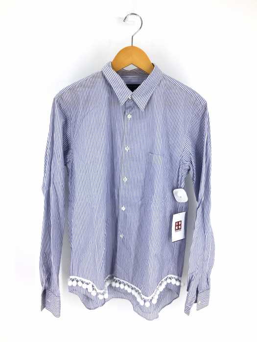 COMME des GARCONS HOMME PLUS (コムデギャルソンオムプリュス) 裾デザインストライプシャツ メンズ トップス