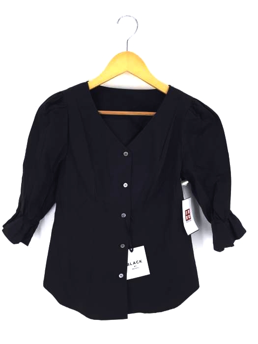 BLACK by moussy(ブラックバイマウジー) gather v neck 7sleeve blouse レディース トップス