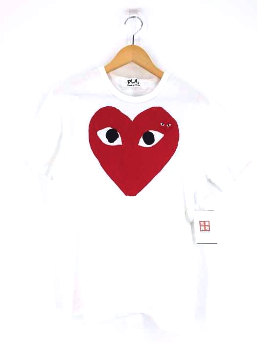 PLAY COMME des GARCONS（プレイコムデギャルソン） ハートプリント ハートワッペンTシャツ メンズ トップス