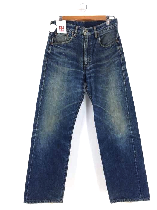 Levi‘s(リーバイス) 復刻 502XX ボタン裏J22 ビッグE 赤耳 デニムパンツ メンズ パンツ