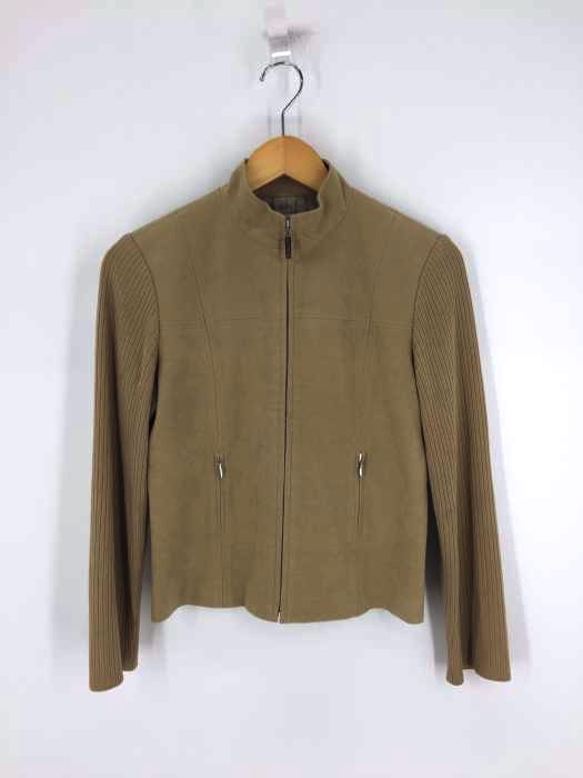 courreges（クレージュ） フェイクスエードニットスリーブブルゾン レディース アウター