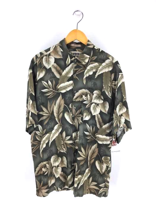 CAMPIA MODA(カンピア モダ) 90S リーフ柄レーヨンアロハシャツ メンズ トップス
