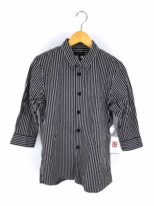 COMME des GARCONS HOMME PLUS （コムデギャルソンオムプリュス） AD2012 ストライプ7分袖シャツ メンズ トップス