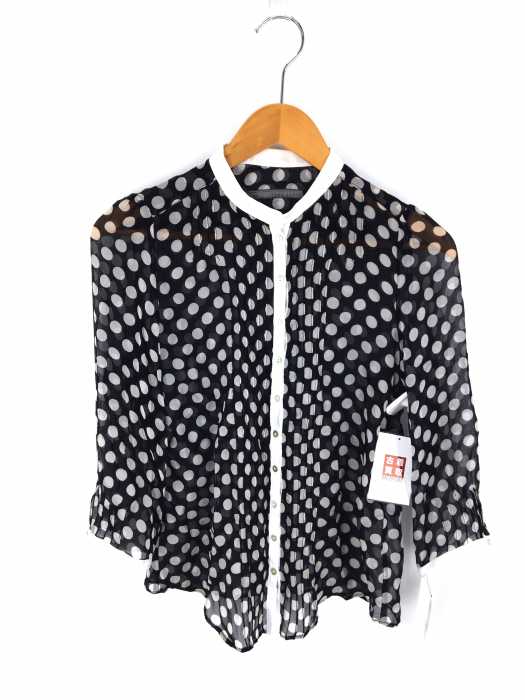 ZARA BASIC （ザラベーシック） シルク混シャツブラウス レディース トップス