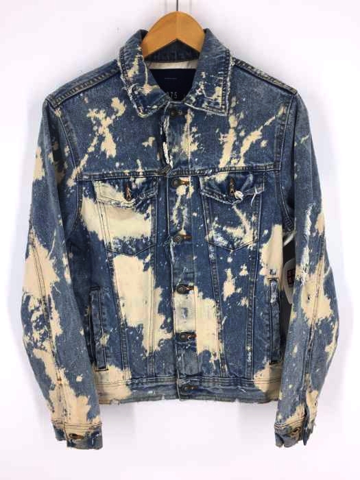 ZARA（ザラ） ブリーチ加工ダメージデニムジャケット メンズ アウター