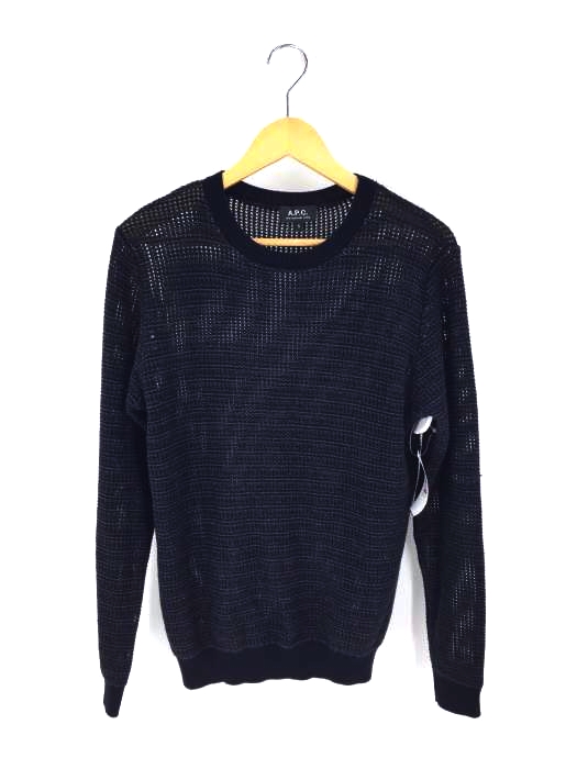 A.P.C.(アーペーセー) 編み込みクルーネックニット メンズ トップス