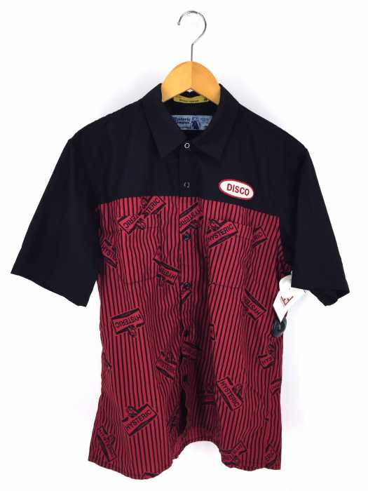 HYSTERIC GLAMOUR（ヒステリックグラマー） 19SS DISCOワッペン 半袖エンジニアシャツ メンズ トップス