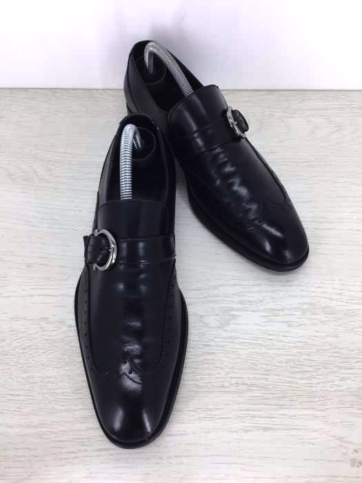 Salvatore Ferragamo（サルヴァトーレフェラガモ） ウイングチップ モンクストラップ メンズ シューズ