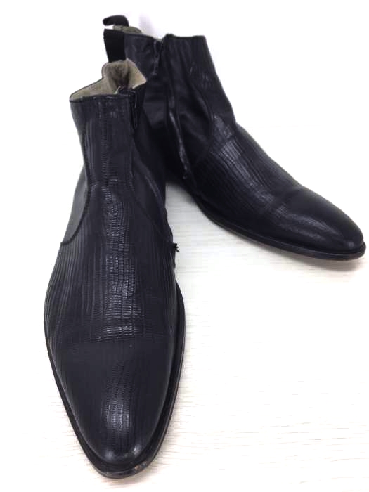 gianni emporio（ジアーニエンポリオ） サイドジップショートブーツ vibramソール メンズ シューズ