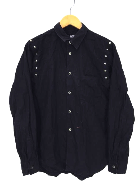 BLACK COMME des GARCONS(ブラックコムデギャルソン) AD2017 ショルダースタッズ付きシャツ メンズ トップス