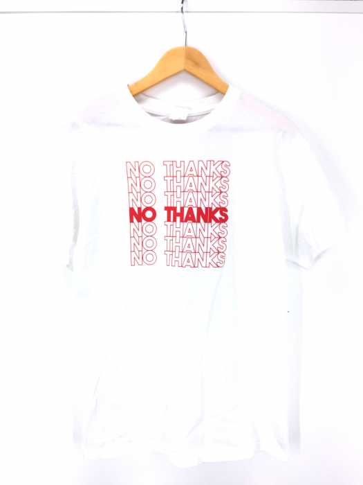 General Mean T-Shirt（ジェネラルミーンティシャツ） USA製 NO THANKS プリントクルーネックTシャツ ユニセックス メンズ トップス