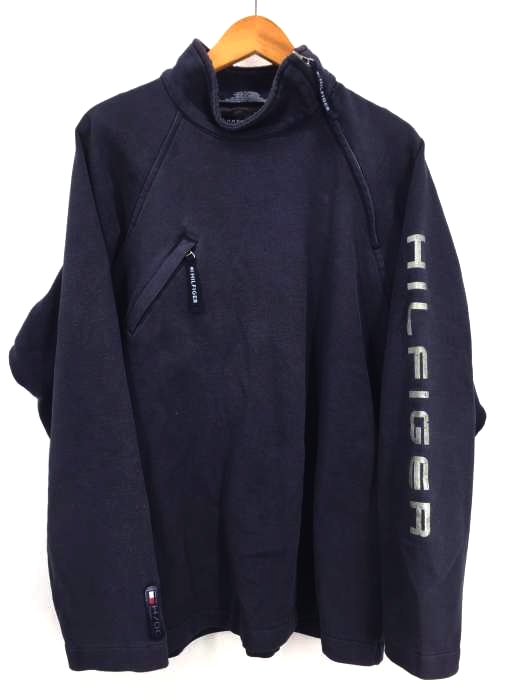 TOMMY HILFIGER(トミーヒルフィガー) ハの字 鹿の子ジッププルオーバー メンズ トップス