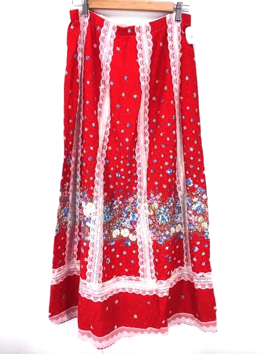 USED古着(ユーズドフルギ) tumbleweeds 花柄レースロングスカート レディース スカート