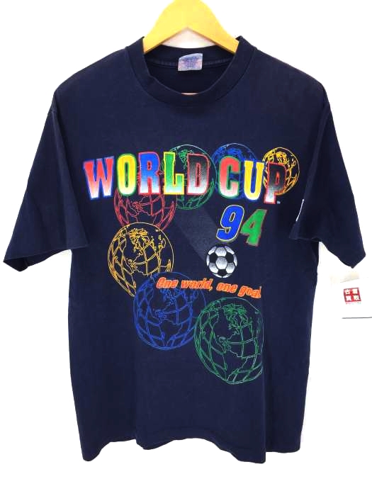 USED古着（ユーズドフルギ） USA製 1994 WORLDCUP プリントTシャツ メンズ トップス