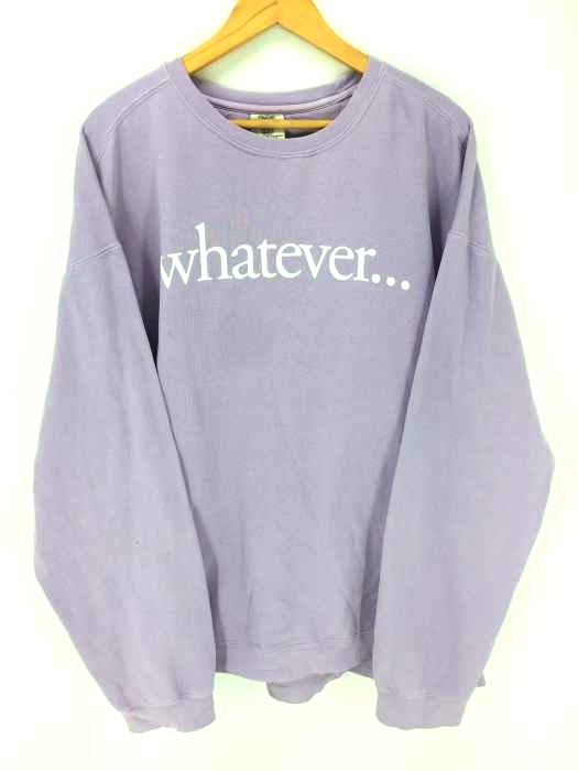 COMFORT COLORS（コンフォートカラーズ） whatever ビッグサイズ クルーネック スウェット メンズ トップス