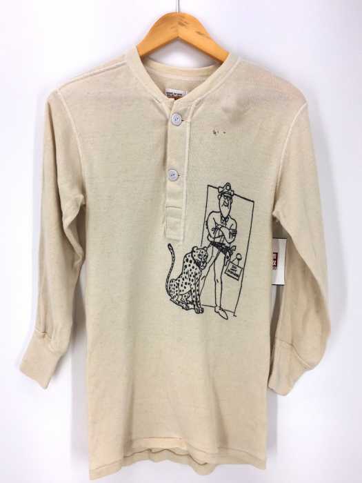 USED古着  （ユーズドフルギ） 84年製 US MILITARY TYPE1 UNDERSHIRT ヘンリーネックアンダーシャツ リメイクプリント メンズ トップス
