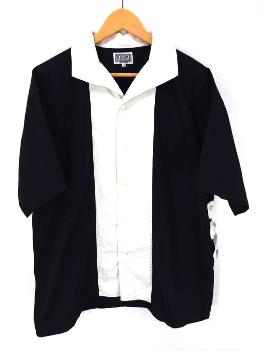 C.E（シーイー） O FF CENTER SHORT SLEEVE SHIRT オーバーサイズバイカラーオープンカラーシャツ メンズ トップス