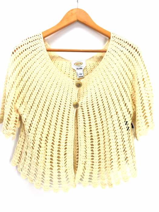 TALBOTS（タルボット） HandKnit 鍵アミ コットンカーディガン レディース トップス