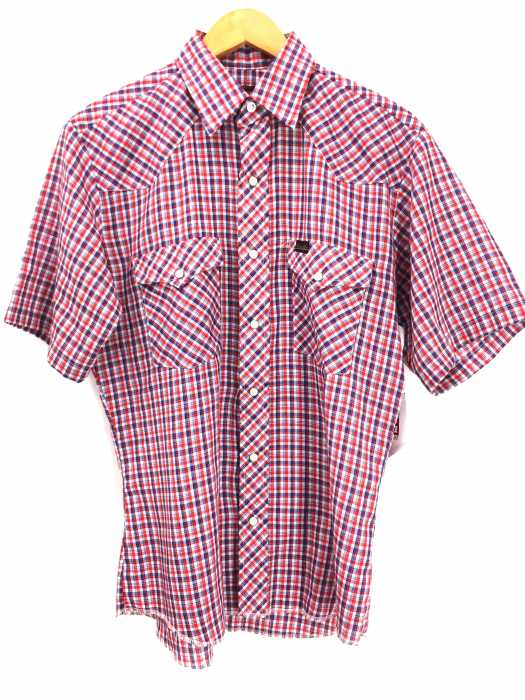Wrangler（ラングラー） 80S USA製 ヴィンテージ 半袖チェックシャツ メンズ トップス