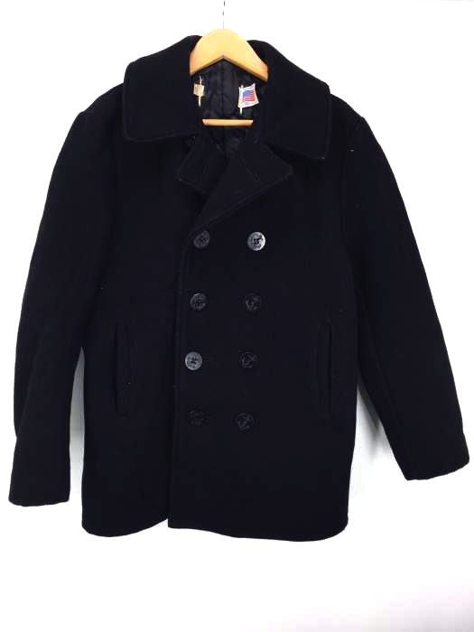 Schott（ショット） usa製 アンカーボタン PEA JACKET肉厚メルトンピーコート メンズ アウター