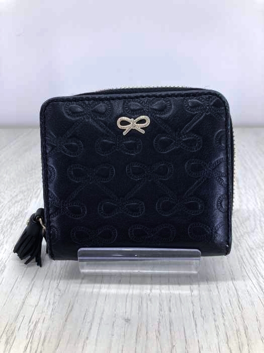 ANYA HINDMARCH(アニヤハインドマーチ) リボン型押しタッセル二つ折り財布 レディース 財布・ケース