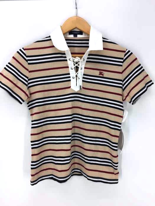 BURBERRY LONDON(バーバリーロンドン) レースアップ半袖ポロシャツ レディース トップス