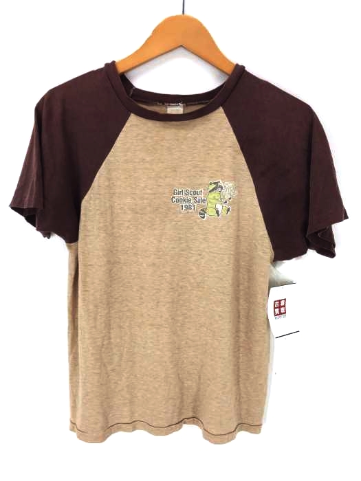 velvasheen（ベルバシーン） イエロータグ 1981 Girl Scout ラグランスリーブTシャツ シングルステッチ メンズ トップス