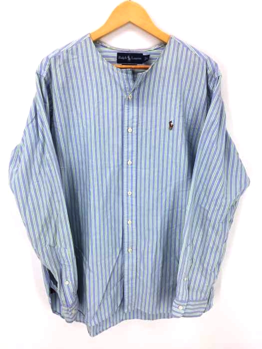 RALPH LAUREN（ラルフローレン） CLASSIC FIT ノーカラーシャツ メンズ トップス