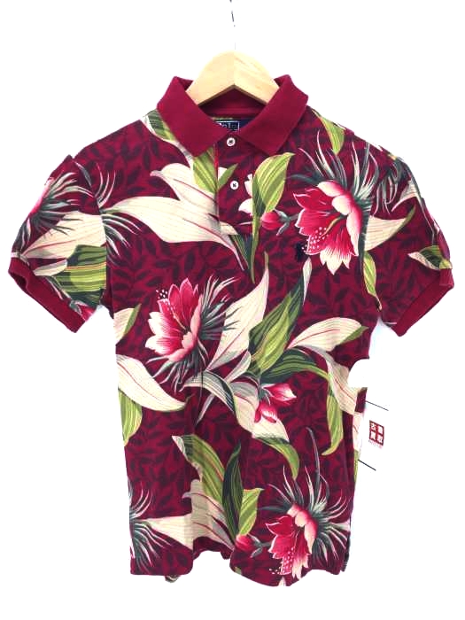 Polo by RALPH LAUREN(ポロバイラルフローレン) CUSTOM FIT ボタニカル柄 ポロシャツ メンズ トップス