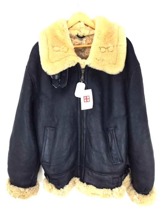 USED古着（ユーズドフルギ） SHEARLING SHEEPSKIN LEATHER B-3 JACKET メンズ アウター