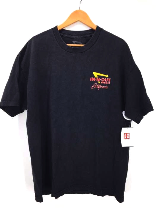 USED古着  （ユーズドフルギ） IN-N-OUT BURGER SINCE1948 アメリカン古着 両面プリントTシャツ メンズ トップス