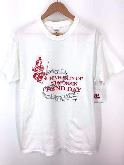 USED古着（ユーズドフルギ） GILDANボディ カレッジプリントTシャツ メンズ トップス