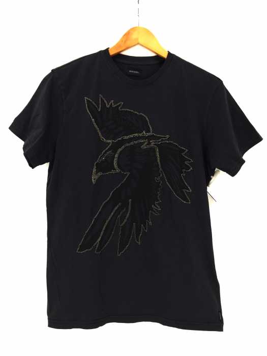 DIESEL （ディーゼル） ビーズ装飾クルーネックTシャツ メンズ トップス