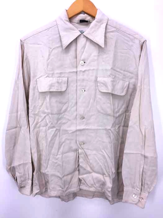 USED古着  （ユーズドフルギ） Sea Island レーヨンオープンカラーシャツ メンズ トップス