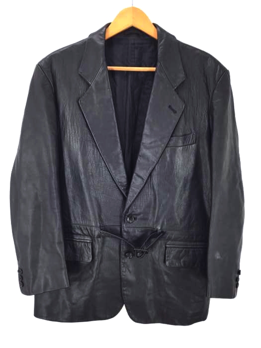 COMME des GARCONS HOMME（コムデギャルソンオム） オールカウレザー2Bテーラードジャケット 肩パッド メンズ アウター