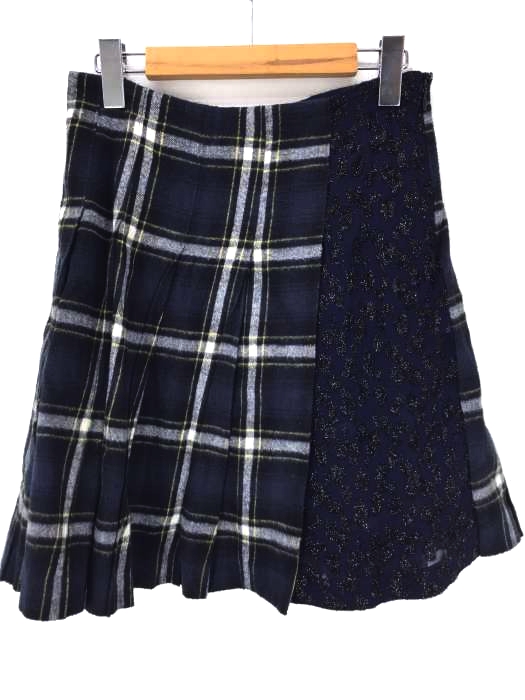 sacai luck（サカイラック） サイド切り替えチェックスカート レディース スカート