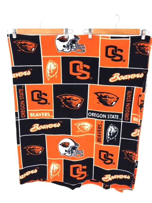 USED古着（ユーズドフルギ） Oregon State Beavers アメフト チーム ブランケット メンズ ファッション雑貨